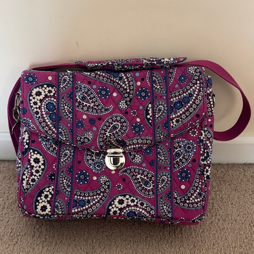 Vera Bradley Paisley Patterned Laptop Bag